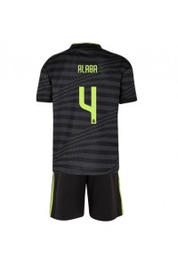 Fotbalové Dres Real Madrid David Alaba #4 Dětské Třetí Oblečení 2022-23 Krátký Rukáv (+ trenýrky)